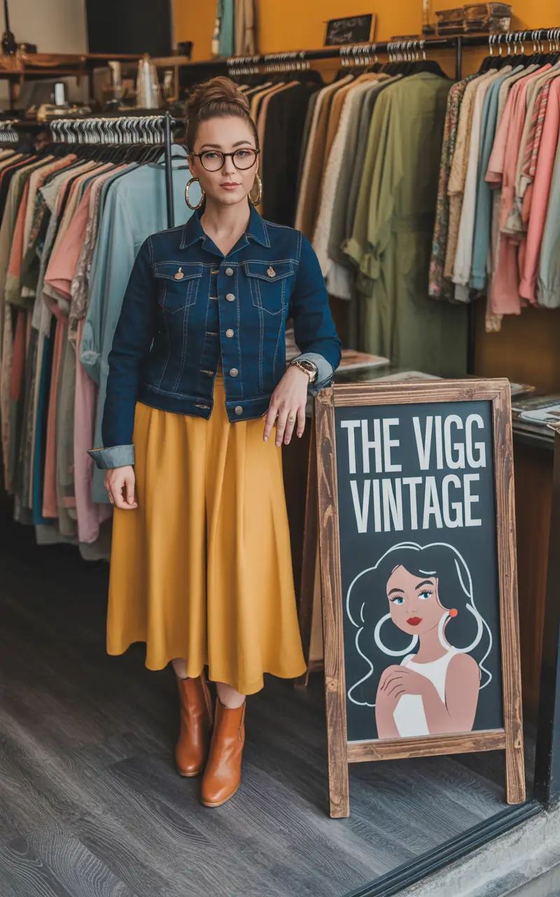 new york outfits Vintage Revival Where Denim Meets Sunshine