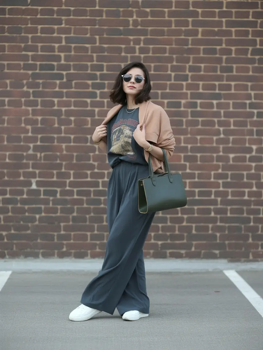 new york outfits Modern Ease The Graphic Tee Revival