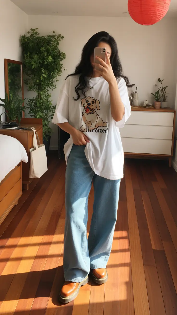 new york outfits Playful Comfort Oversized Tee Energy