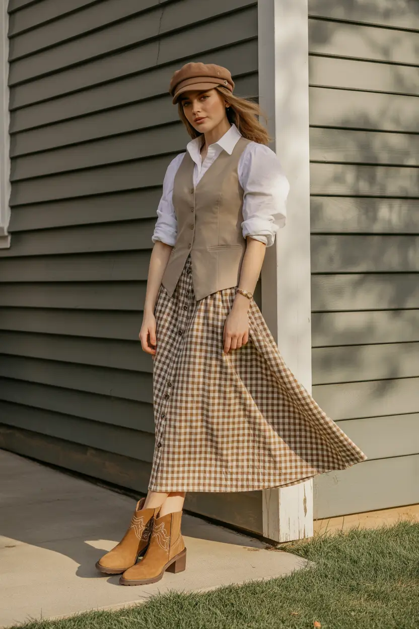 trendy outfits 2026 Classic Neutrals Meet Country Elegance