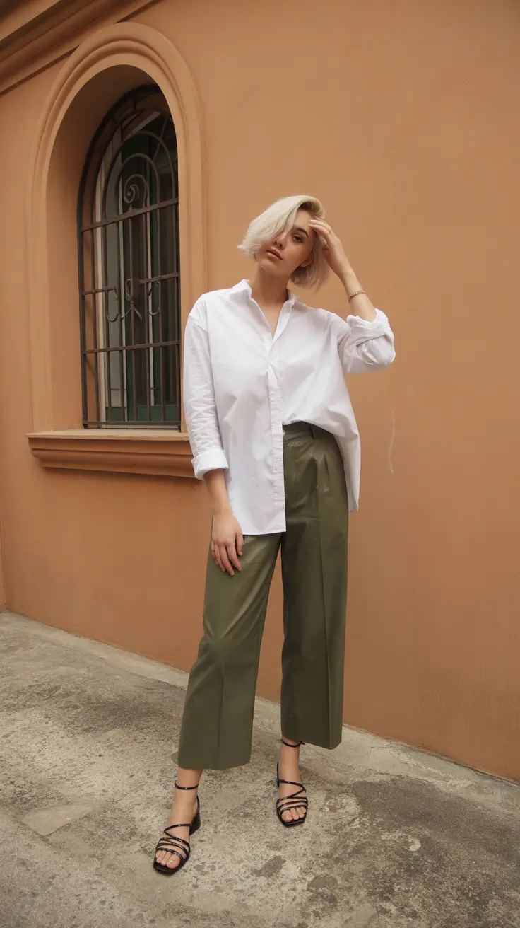 Outfits for Women Over 40 Crisp Minimal Chic