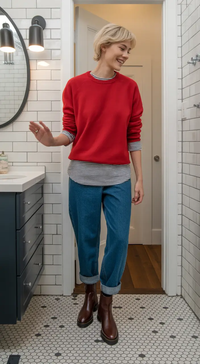 Outfits for Women Over 40 Laid Back but Intentionally Layered