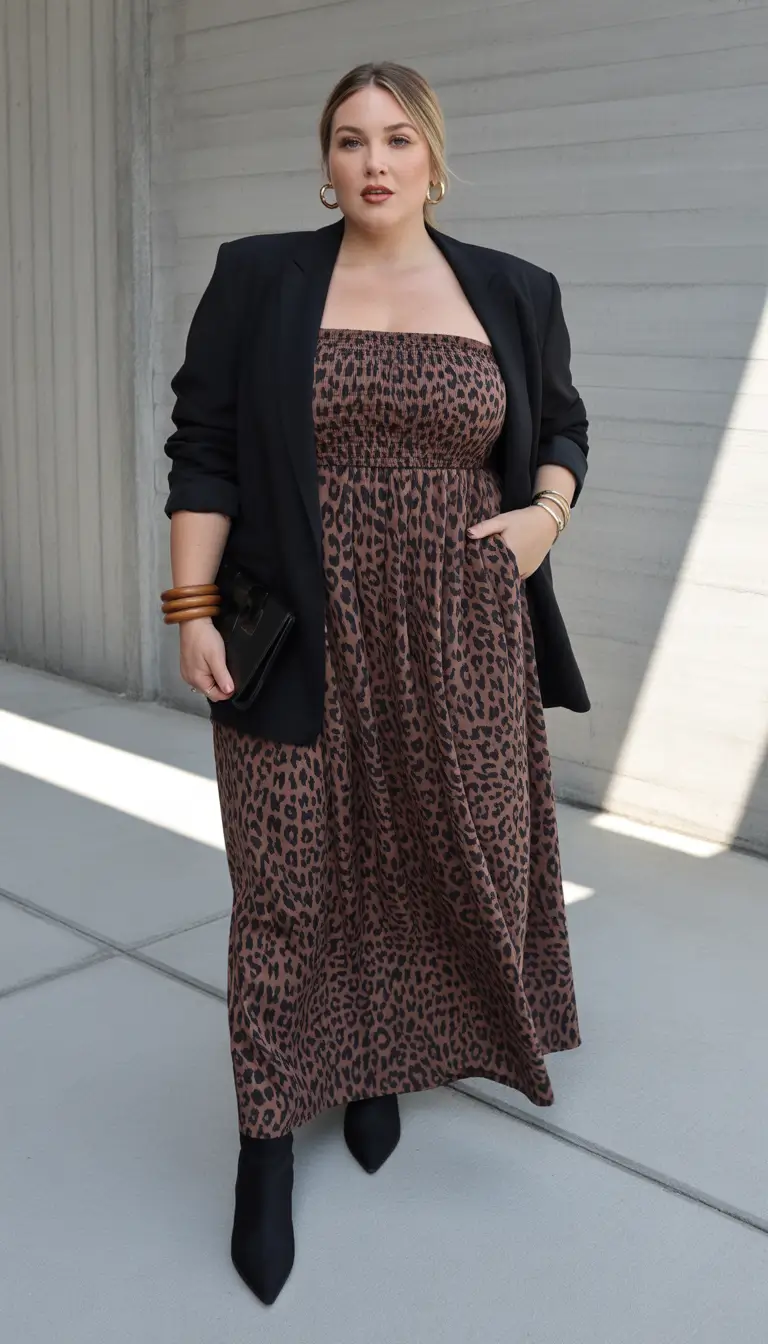 plus size outfits Urban Wild Elegance