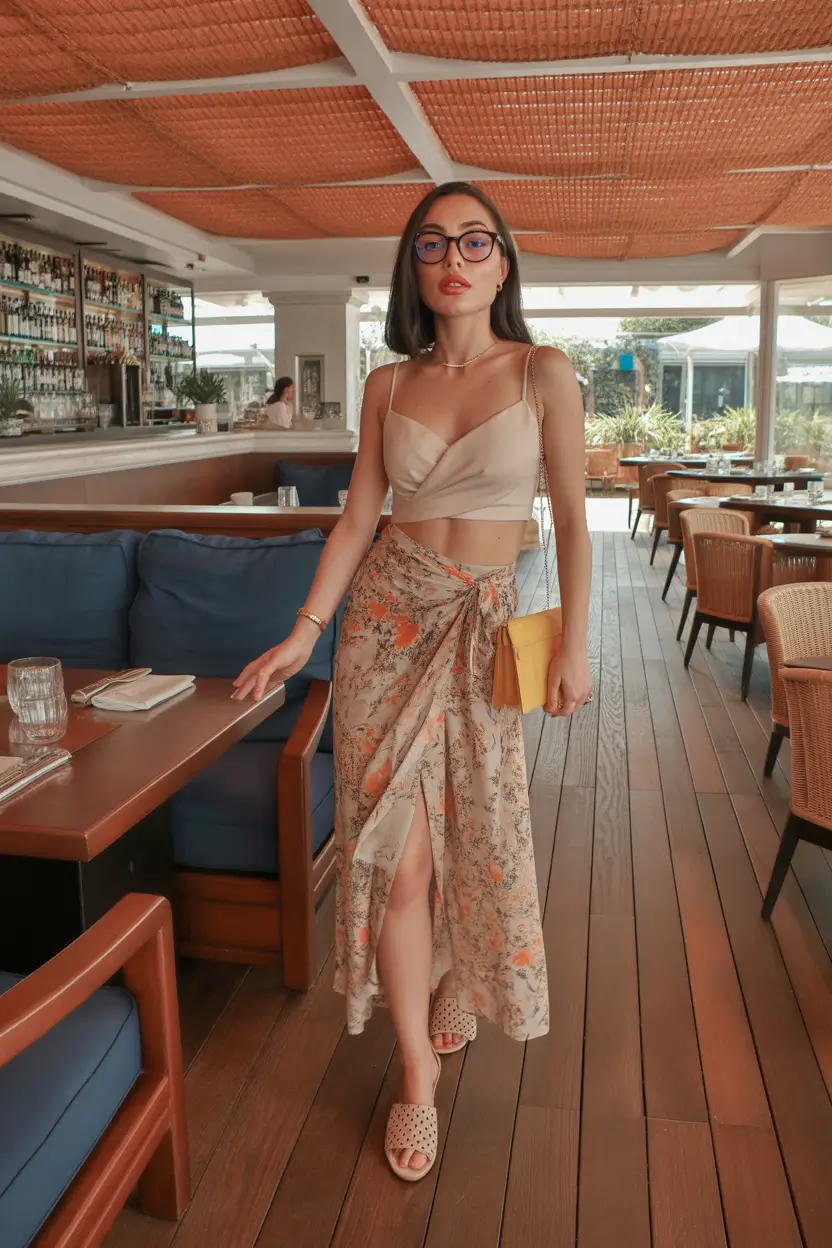 vacation outfits Neutral Glow with a Hint of Romance