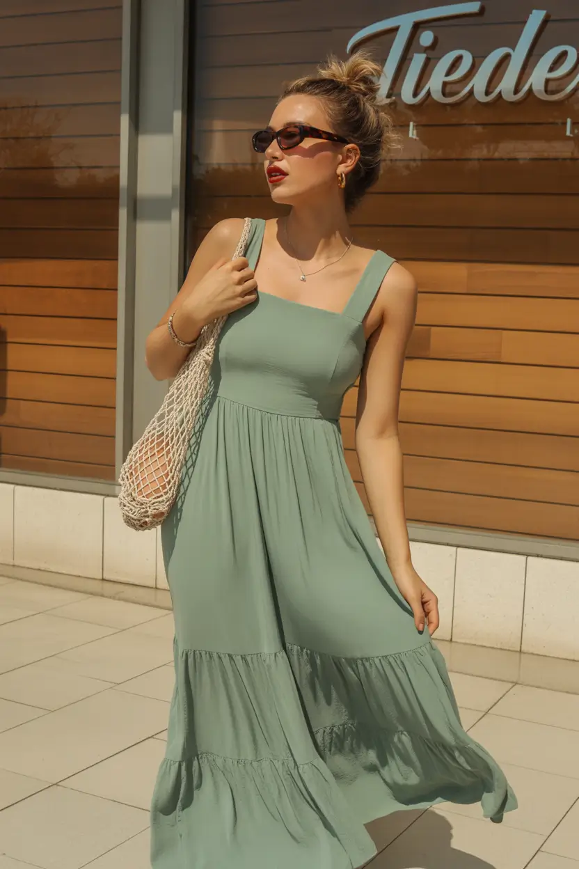 vacation outfits Mint Serenity for Sunny Strolls