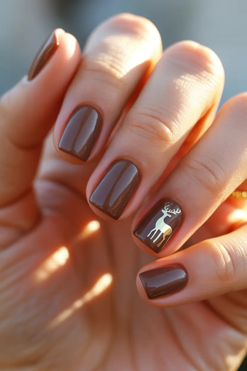 winter-nails-trends-plum-gel-with-crystal-snowman