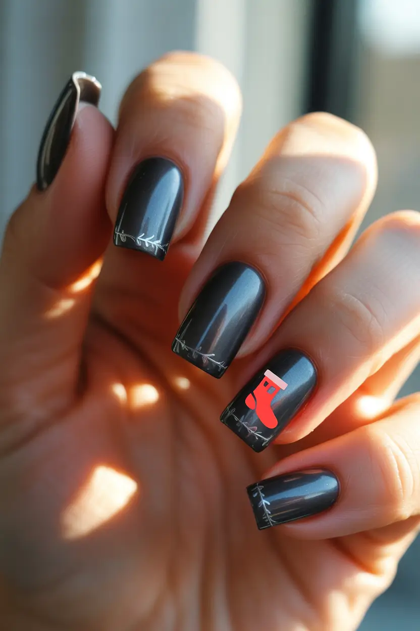winter-nail-trends-charcoal-holiday-minimalism