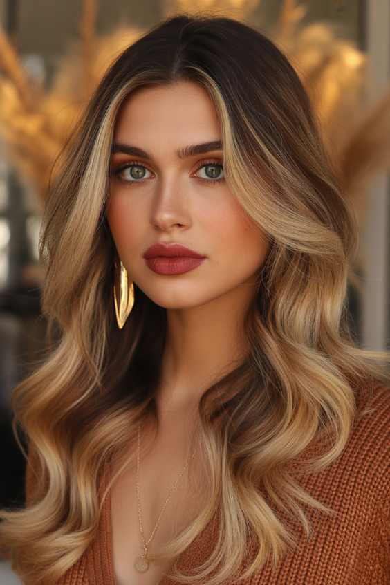 Balayage hair color ideas 2026 sunlit honey blonde balayage with lived in depth