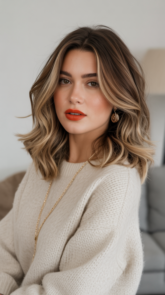 Balayage hair color ideas 2026 chic short balayage bob with soft blonde highlights