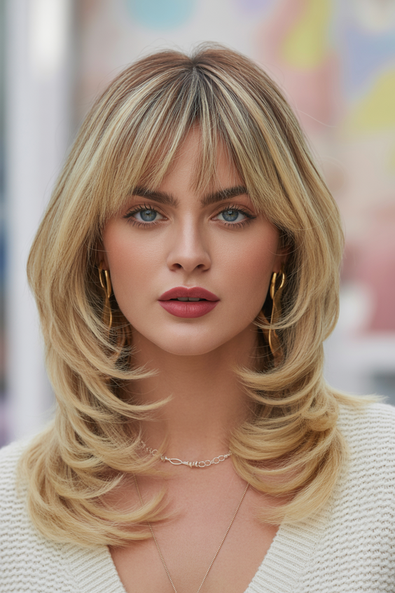 Best butterfly haircuts 2026 Golden Butterfly Layers With Soft Face Framing