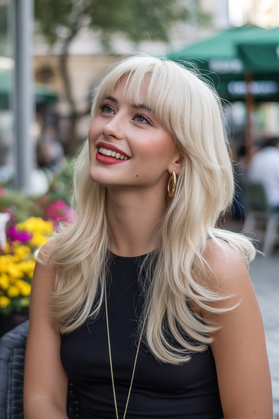 Best butterfly haircuts 2026 Long Butterfly Haircut With Soft Curtain Bangs