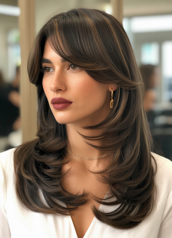 Best butterfly haircuts 2026 Classic Butterfly Cut With Soft Feathered Ends