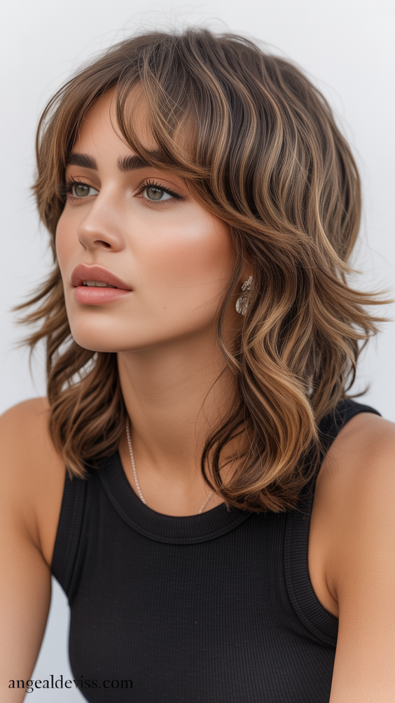 best haircuts for medium hair 2026 modern layered shag