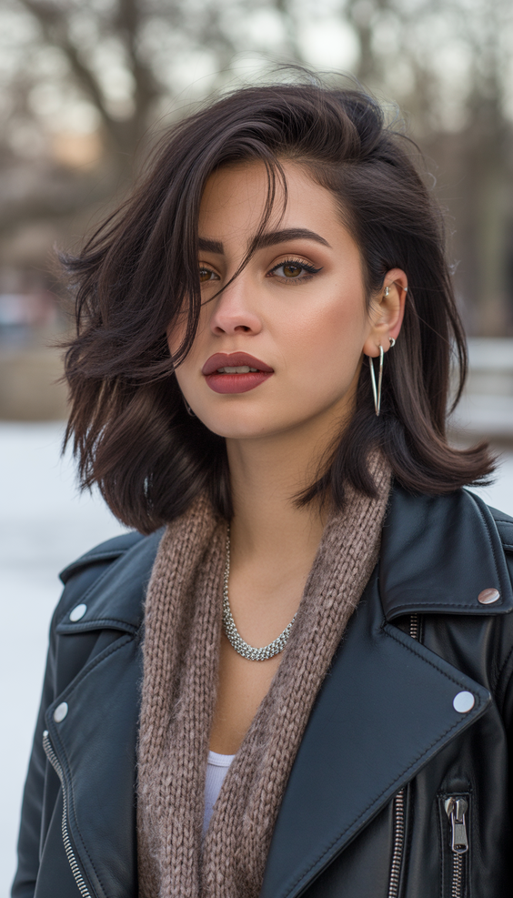 best haircuts for medium hair 2026 winter textured medium cut