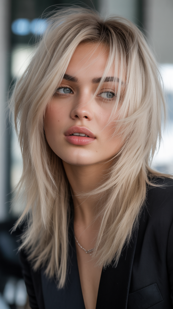 best haircuts for thin fine hair 2026 feather light layered blonde cut