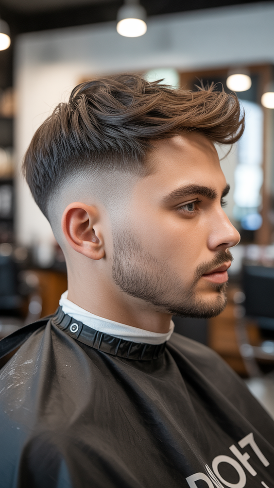 haircut Textured Crop With High Fade