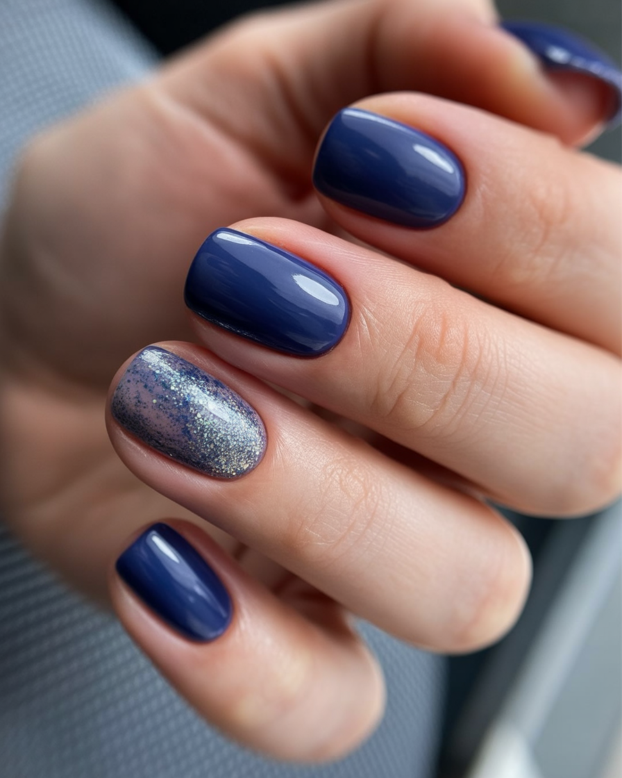 blue nails 2026 midnight short