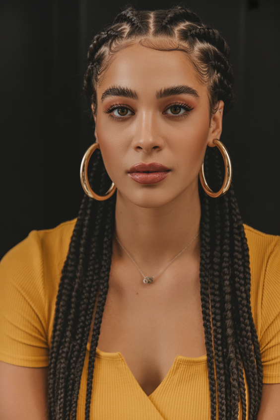 Braided hairstyles for women 2026 Feed In Straight Back Braids