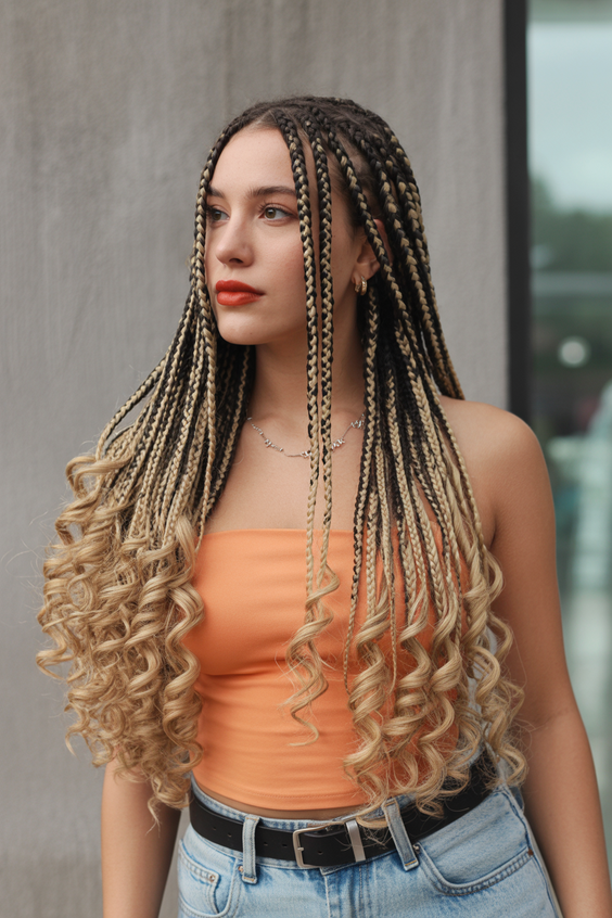 Braided hairstyles for women 2026 Boho Knotless Braids