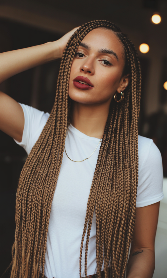 Braided hairstyles for women 2026 Extra Long Box Braids