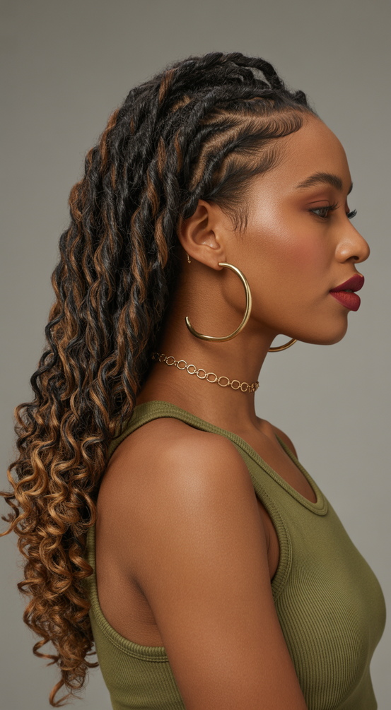 Cute curly hairstyles for women 2026 Low Tension Twisted Curls With Sculpted Sides