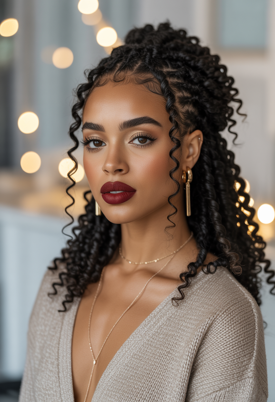 Cute curly hairstyles for women 2026 Defined Curly Pony With Soft Face Framing Pieces