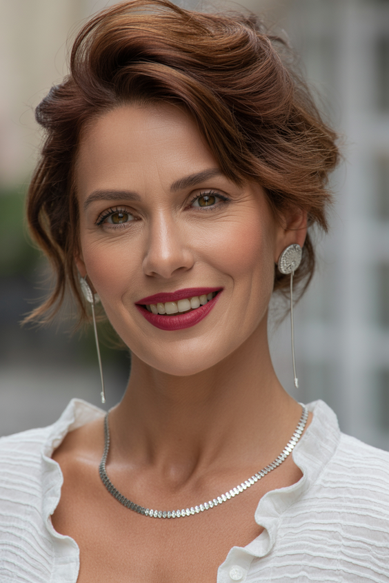 Cute hairstyle ideas 2026 Elegant Short Cut With Side Volume