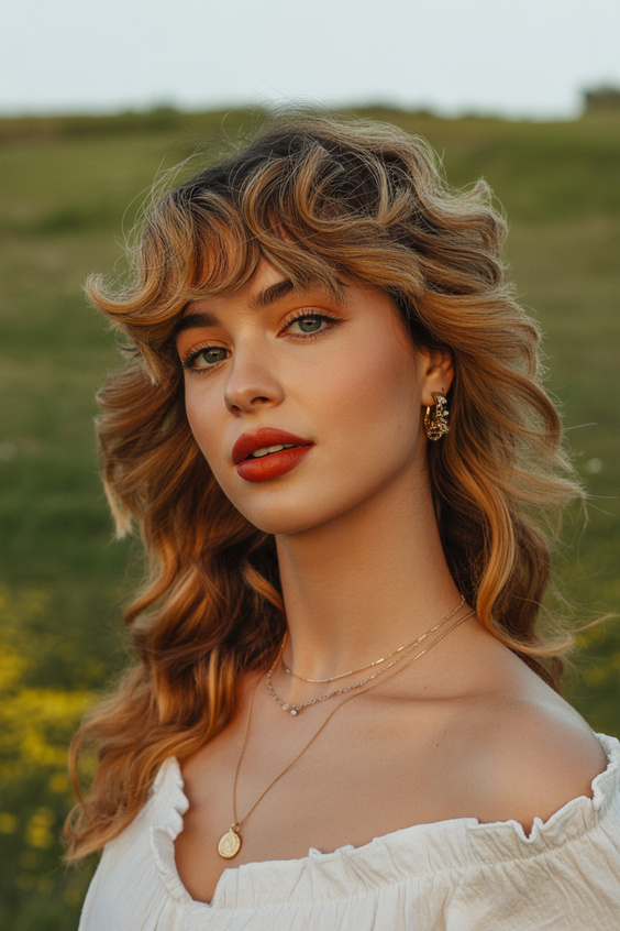 Cute hairstyle ideas 2026 Soft Curly Layers With Natural Movement