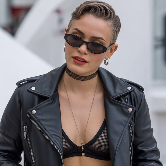 Cute Short Hairstyles for Women 2026 Edgy Slicked Side Pixie with Urban Attitude