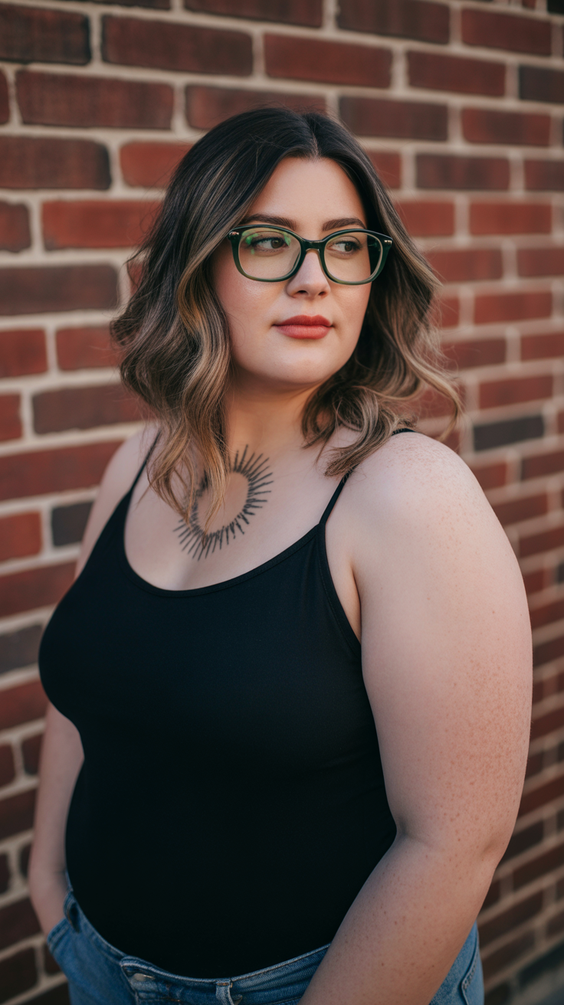 best choppy bob haircut ideas 2026 soft wavy bob with delicate center part