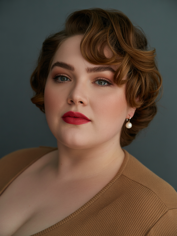 best choppy bob haircut ideas 2026 retro curled bob with sculpted side wave