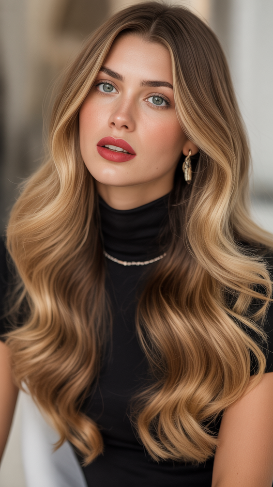 honey blonde hair color 2026 Classic Honey Blonde Length With Soft Gradient