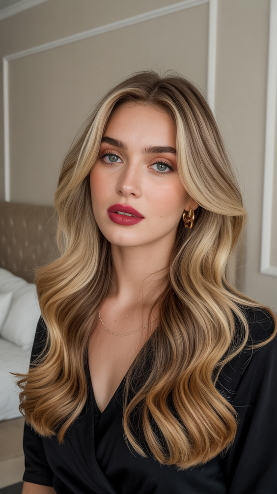 honey blonde hair color 2026 Refined Honey Blonde Shine With Luxurious Length