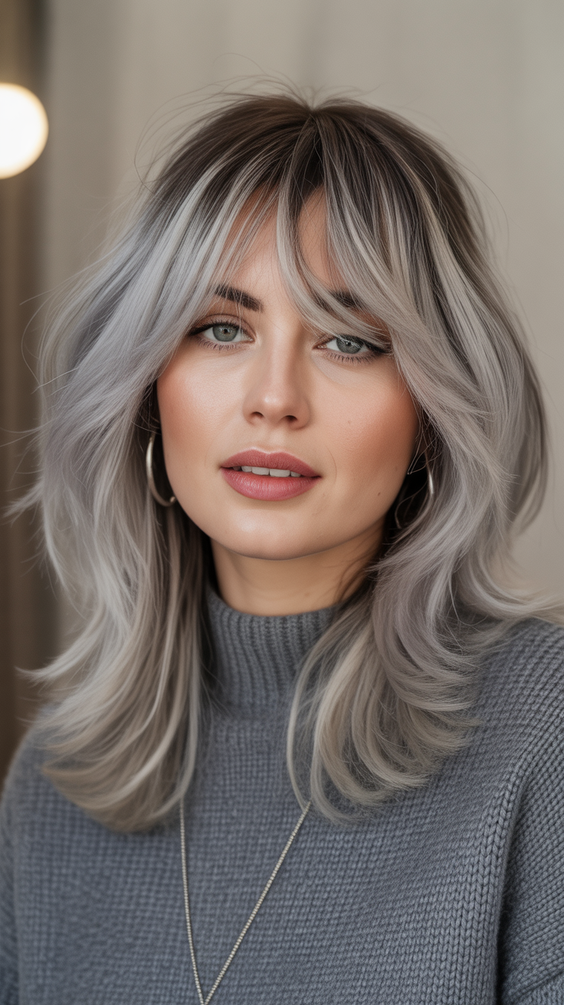 Lob haircut inspiration 2026 Shaggy Layered Lob