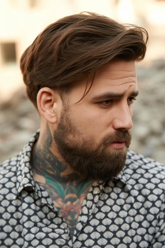 haircut Relaxed long waves with natural texture