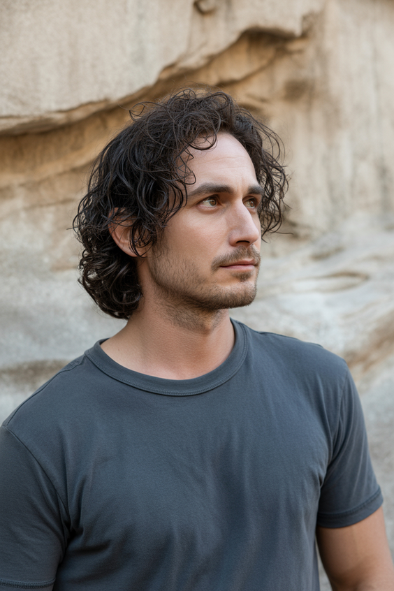 haircut Carefree medium curls with natural flow