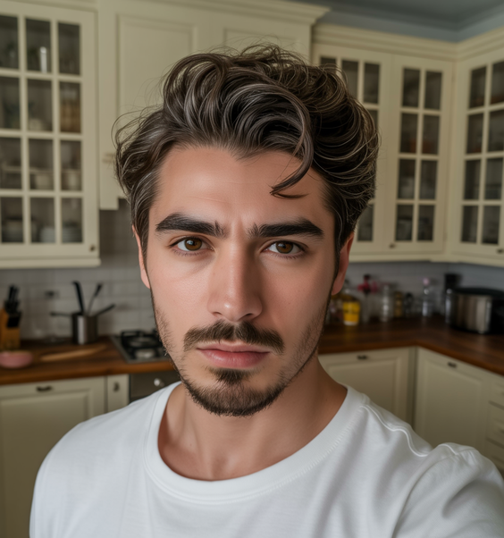 haircut Casual waves with lifted volume
