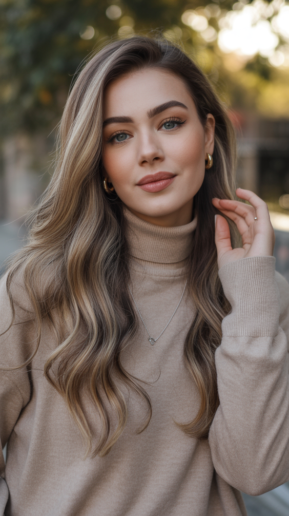 Mushroom brown hair color 2026 Light Mushroom Brown Balayage with Natural Flow