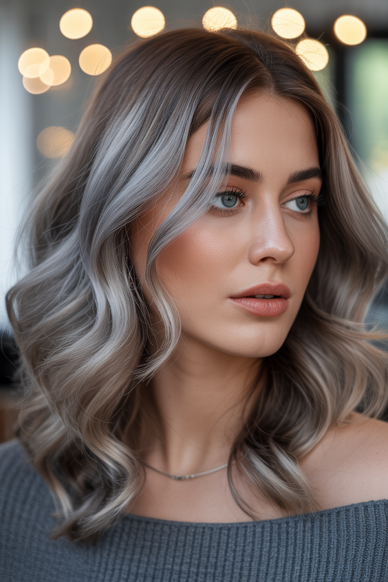 Mushroom brown hair color 2026 Cool Mushroom Brown with Soft Highlights