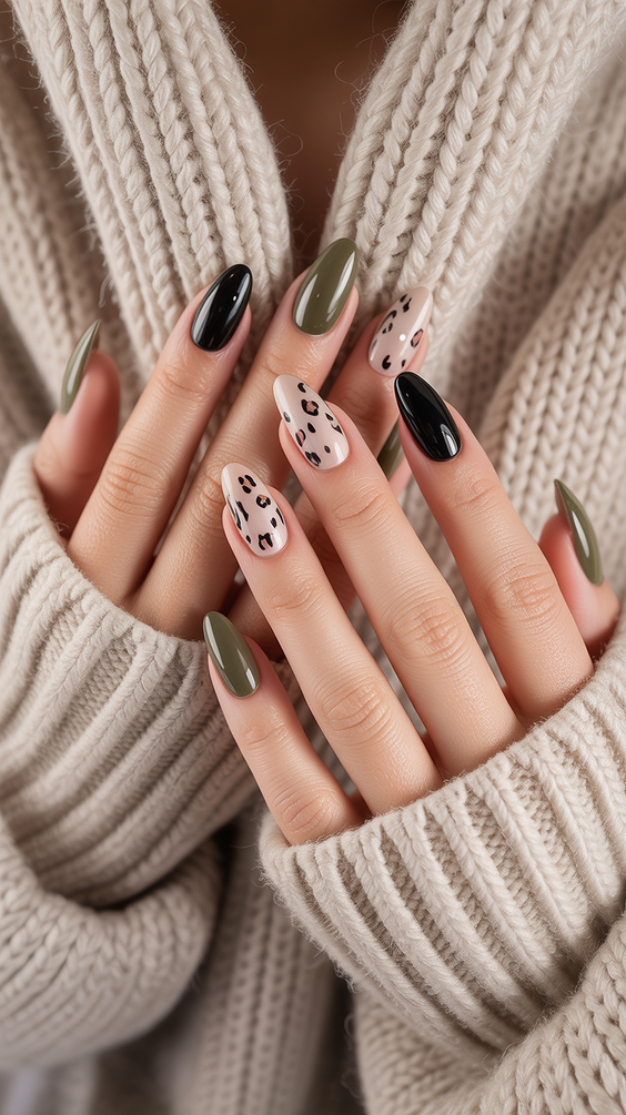 neutral nail designs 2026 earthy neutrals with graphic accents