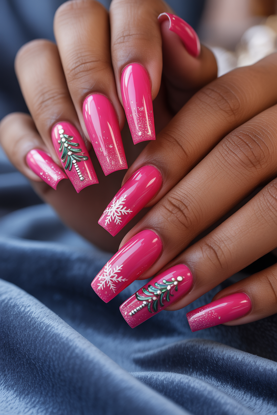 pink nails ideas 2026 playful seasonal manicure