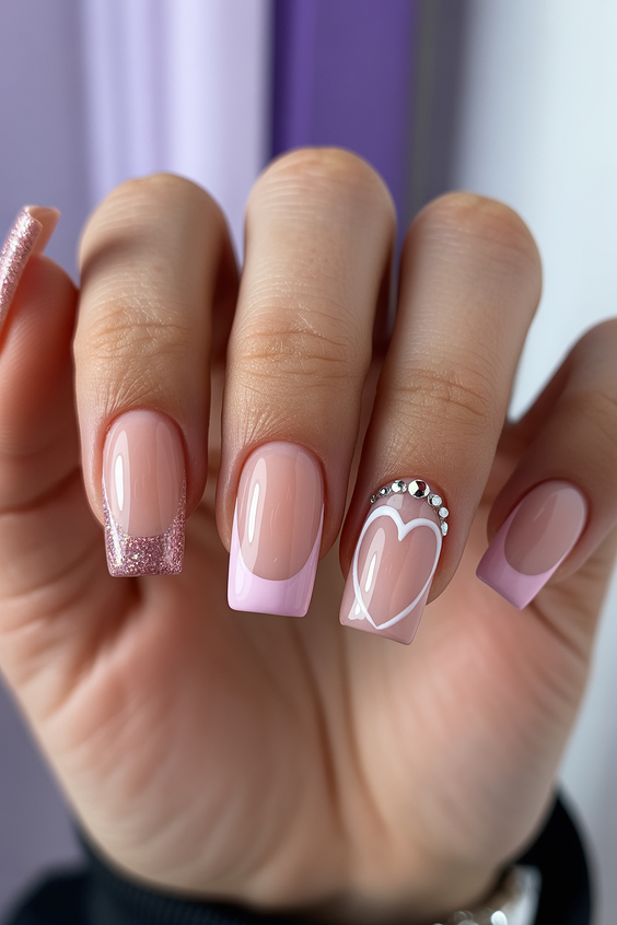 square nails design black french square nails