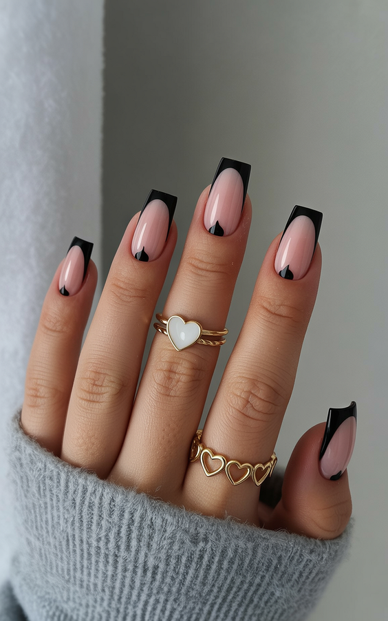 square nails design teal wave square nails