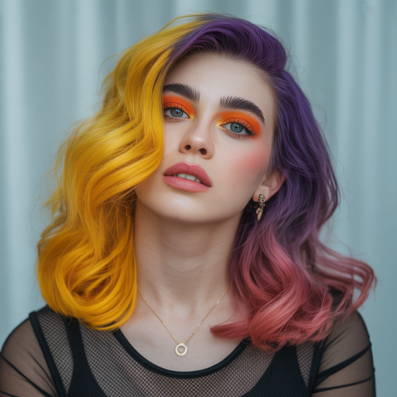 hair color trends 2026 Ultra Vivid Sunset Multitone Waves