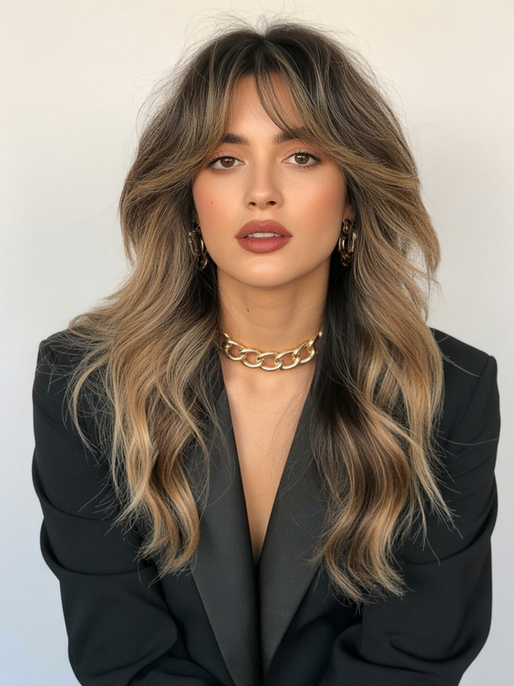 hair color trends 2026 Dimensional Sand Brunette Waves