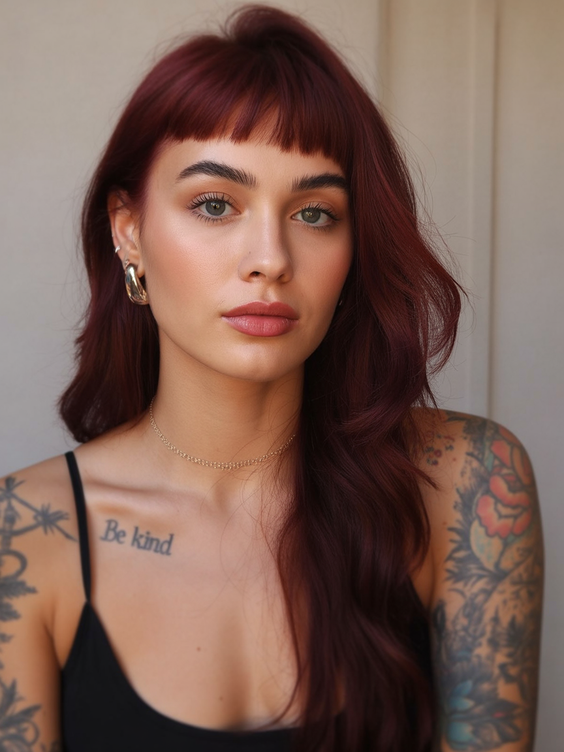 trendy haircuts 2026 women long hair bangs