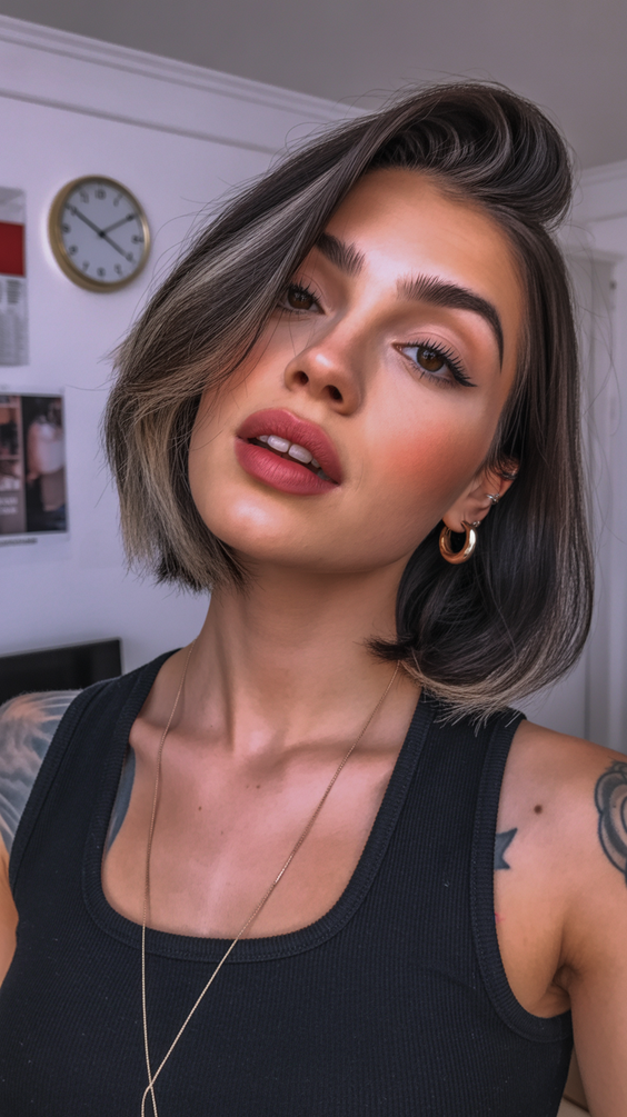 trendy bob hairstyles 2026 rooted soft volume bob