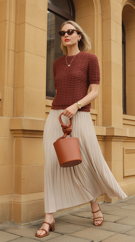 old money spring outfits woman Monochrome Creams for Modern Elegance