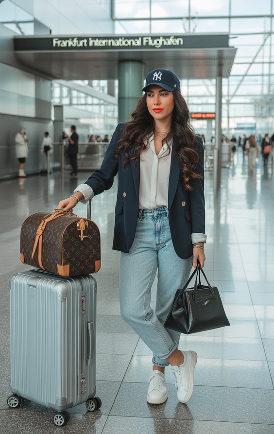 cute airport spring outfits 2026 Tailored Layers With an Airport Ready Mindset