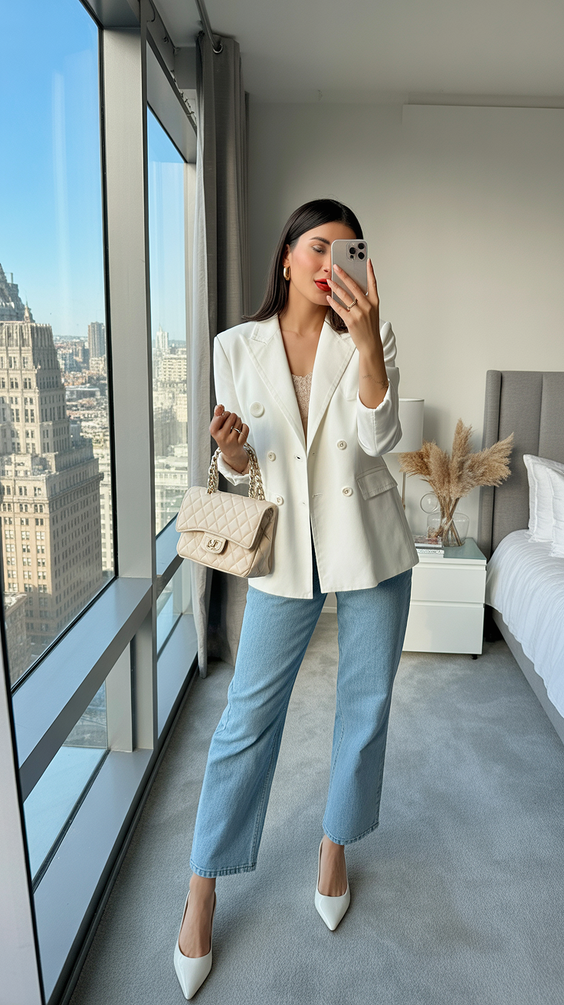 cute spring capsule wardrobe 2026 Soft Tailoring for Polished Spring Days
